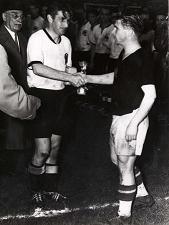 Fritz Walter and Ferenc Puskas