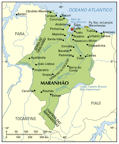 map of Maranhão