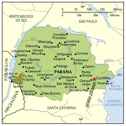 map of Paraná