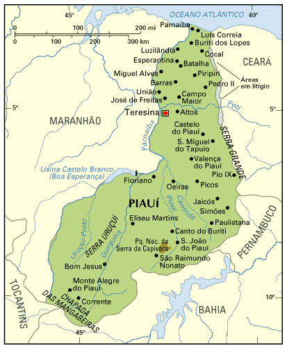 map of Piau