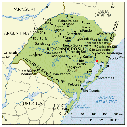 map of Rio Grande do Sul