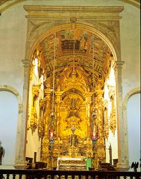 church with golden interior